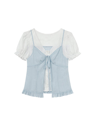 hollow puff sleeve