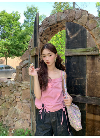 lace-up western vest