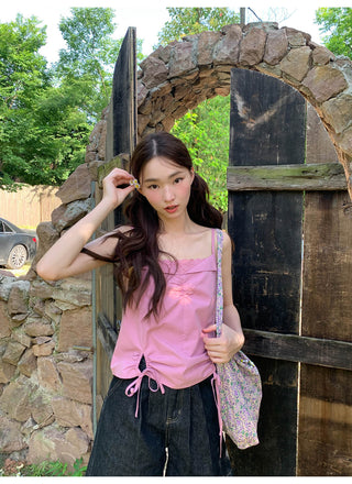 lace-up western vest
