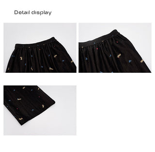 puppy print pants