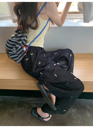puppy print pants