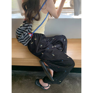 puppy print pants