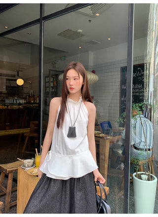 black denim skirt