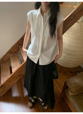 black denim skirt