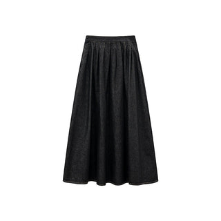 black denim skirt