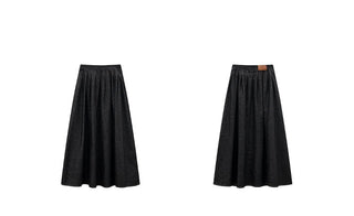 black denim skirt