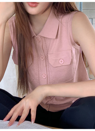 pocket sleeveless top