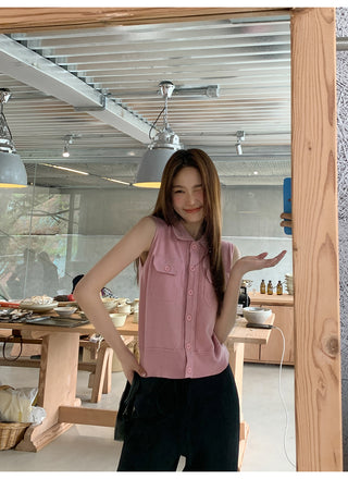 pocket sleeveless top