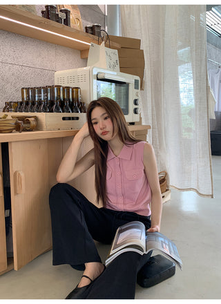 pocket sleeveless top