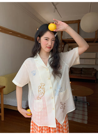 Cuban collar shirt