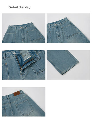 worn vest jeans