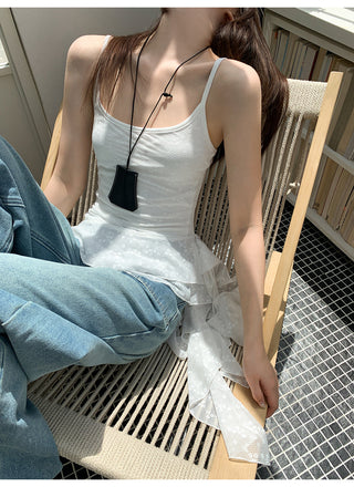 worn vest jeans