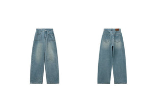 worn vest jeans