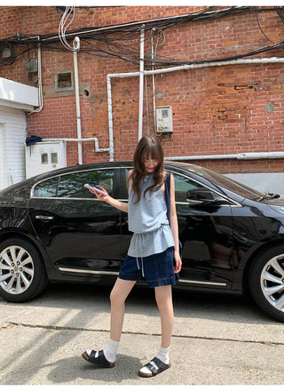 dark denim shorts 01