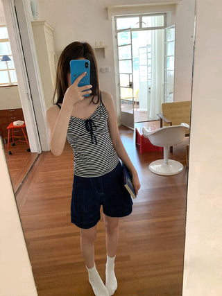 dark denim shorts 01