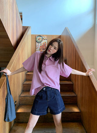 dark denim shorts 01