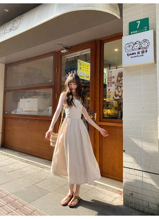 stitching plaid dress