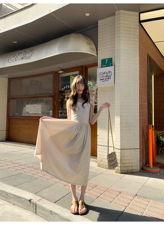 stitching plaid dress