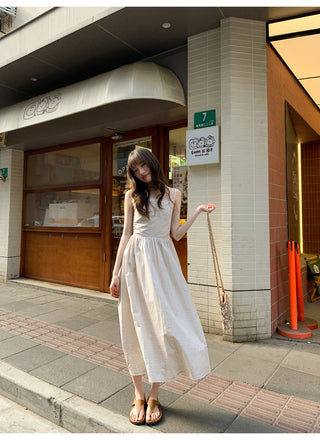 stitching plaid dress