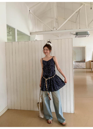 floral strap dress
