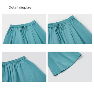 elastic waist shorts