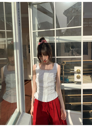 elastic waist shorts
