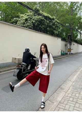 elastic waist shorts
