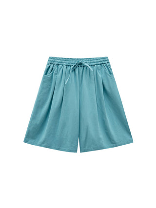 elastic waist shorts