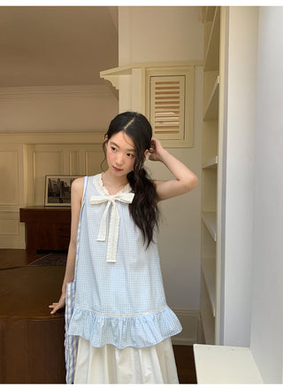 white elastic skirt