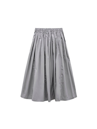 white elastic skirt