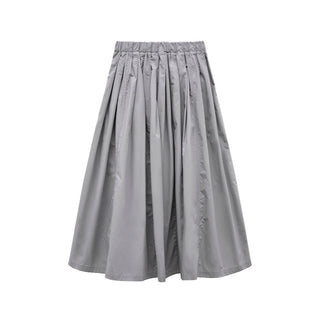 white elastic skirt