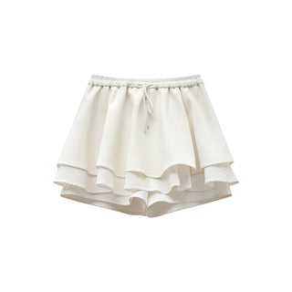 drawstring white skirt