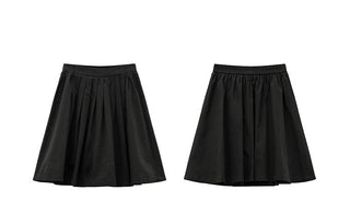 fluffy A-line skirt