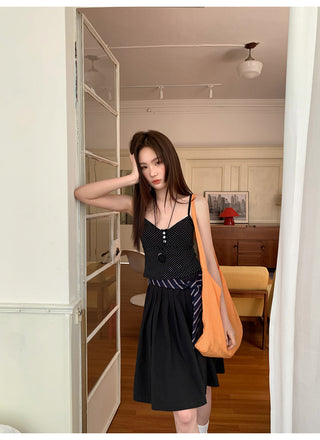 fluffy A-line skirt