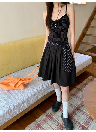 fluffy A-line skirt