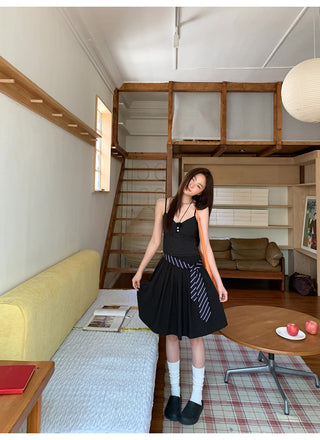 fluffy A-line skirt