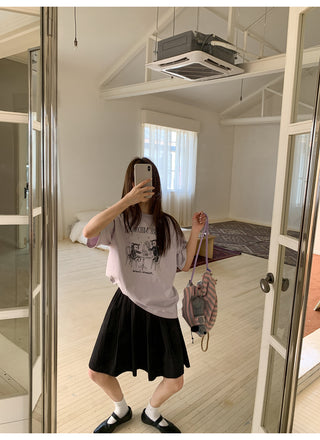 fluffy A-line skirt
