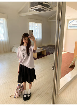 fluffy A-line skirt