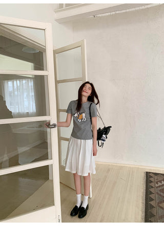 fluffy A-line skirt