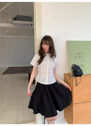 fluffy A-line skirt
