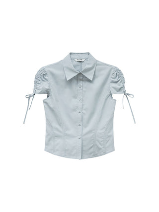 drawstring lace shirt