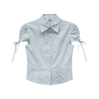 drawstring lace shirt