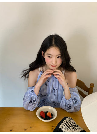 off-shoulder ruffle
