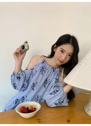 off-shoulder ruffle