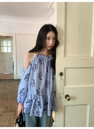 off-shoulder ruffle