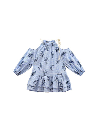 off-shoulder ruffle
