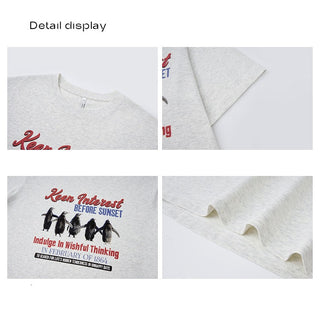 penguin print tee