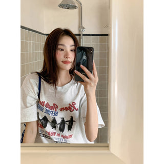penguin print tee