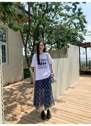 penguin print tee