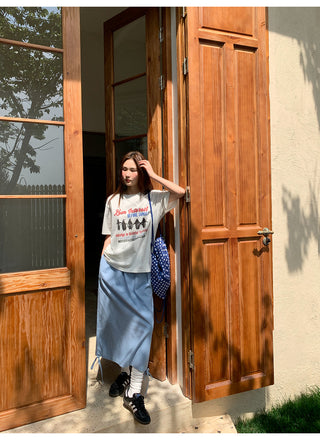 penguin print tee